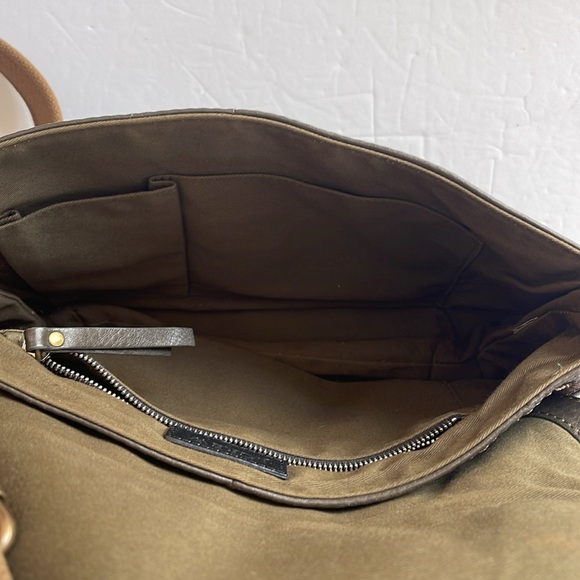 J Crew Green Leather Crossbody Purse Handbag - Picture 7 of 10